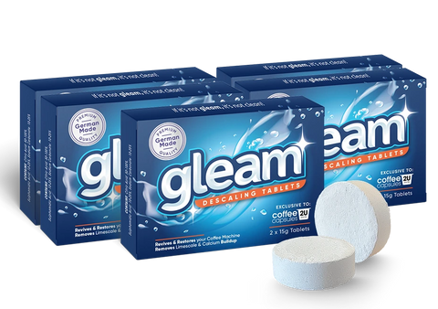Gleam Tablet Gleam Coffee Machine Descaling & Cleaning Tablets - Exclusive to CC2U ...